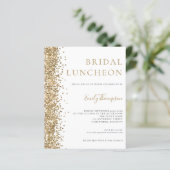 予算ブライダルルンチョン金ゴールドグリッター招待状 (スタンド正面)