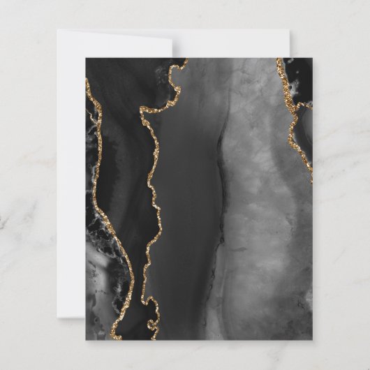 予算ブラック金ゴールドゲート暗い日付の保存 (裏面)