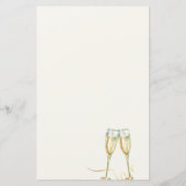 予算ブランチと泡立つブライダルシャワーの招待 (裏面)