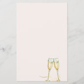 予算ブランチと泡立つブライダルシャワーの招待 チラシ (裏面)