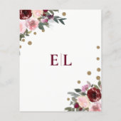 予算ブルゴーニュ赤面金ゴールドフローラ日付の保存 (裏面)