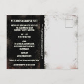 予算ブードゥードールアダルトハロウィーン招待状 インビテーションポストカード (裏面)