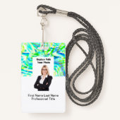 予算プロフェッショナル不動産仲介業者写真IDバッジ バッジ (正面ランヤード)