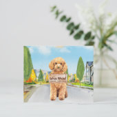 予算プードル引っ越しました新しい住所ドッグ移動 (スタンド正面)