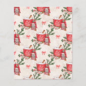 予算ベビーそれが寒い外ベビーシャワー招待状 チラシ (裏面)