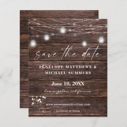 予算ベビーの息素朴を保存する (正面/裏面)