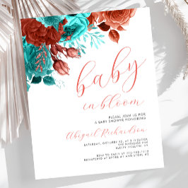 予算ベビーイン開花サンゴティール（緑がかった色）フローラベビーシャワー