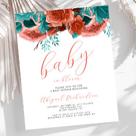 予算ベビーイン開花サンゴティール（緑がかった色）フローラベビーシャワー