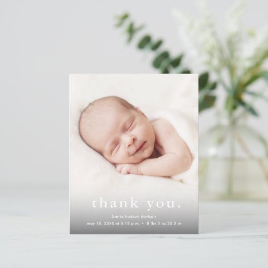 予算ベビー写真ありがとうご出産のお知らせ (スタンド正面)