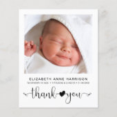 予算ベビー写真誕生のお知らせ (正面)