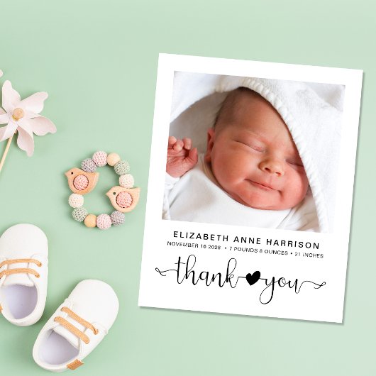 予算ベビー写真誕生のお知らせ