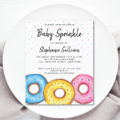 予算ベビー散水ドーナツ赤ちゃんシャワー招待状