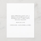 予算ベビー第1回クリスマス名日付フォトオーバーレイ (裏面)