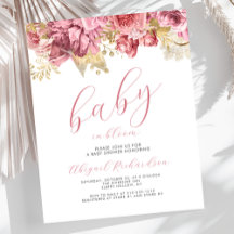 予算ベビー開花ピンクガールズフローラ赤ちゃんシャワー