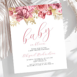 予算ベビー開花ピンクガールズフローラ赤ちゃんシャワー