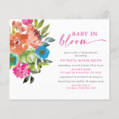 予算ベビー開花ピンクフローラガールベビーシャワー (正面)