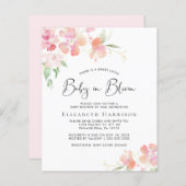 予算ベビー開花ピンクフローラシャワーバイメール (正面/裏面)