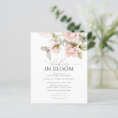 予算ベビー開花ピンクローズツインベビーシャワー (スタンド正面)