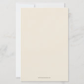 予算ベビー開花ワイルドフラワーベビーシャワー招待状 (裏面)