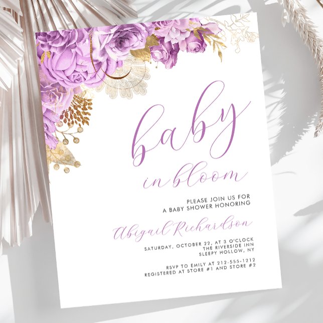 予算ベビー開花薄紫フローラベビーシャワー (クリエイターアップロード済み)