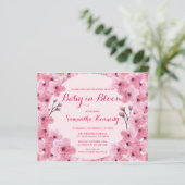 予算ベビー開花赤面ピンクフローラ赤ちゃんシャワー (スタンド正面)