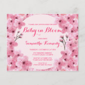 予算ベビー開花赤面ピンクフローラ赤ちゃんシャワー (正面)