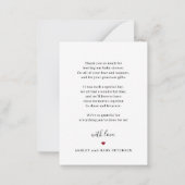 予算ベビー3エレガント写真感謝していコラージュ ノートカード (裏面)