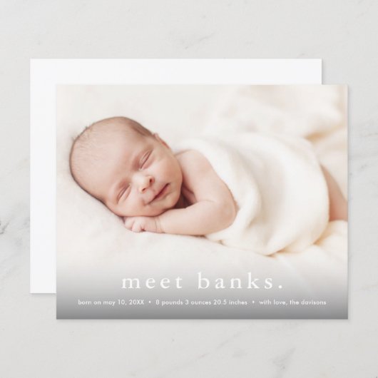 予算ベビー3 Photo Birth発表 (正面/裏面)