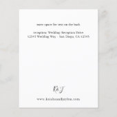 予算ベージュの秋の花柄 詳細 チラシ (裏面)