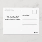 予算ペットの写真パーソナライズドッグ結婚のバラ金ゴールド ポストカード (裏面)