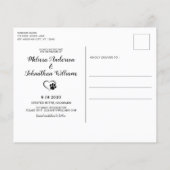 予算ペットドッグ結婚のユーカリ日付を保存 (裏面)