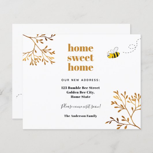 予算ホームの甘いホームモダンの動く発表 (正面/裏面)