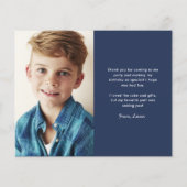 予算ボーリングキッズサンキューカード紙シート (裏面)