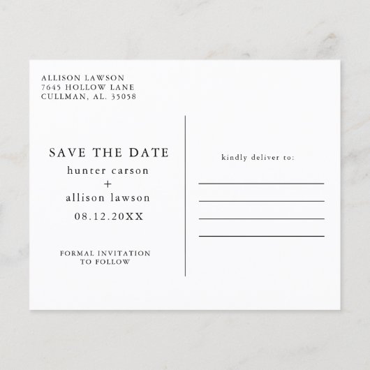 予算ポストカード |カレンダー日付の保存 チラシ (裏面)