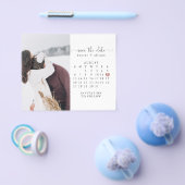 予算ポストカード |カレンダー日付の保存 チラシ (シングル)