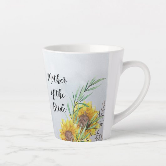 予算マザー新郎新婦ウェディングギフトサンフラワー カフェラテマグ (右)