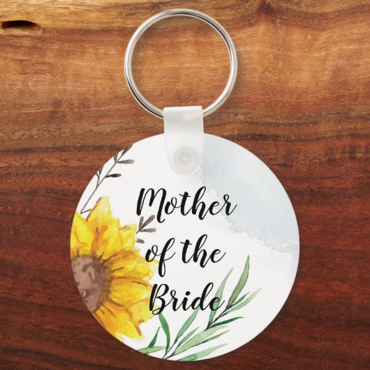 予算マザー新郎新婦ウェディングギフトサンフラワー キーホルダー (正面)