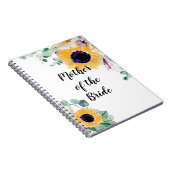 予算マザー新郎新婦ウェディングギフトサンフラワー ノートブック (右側)