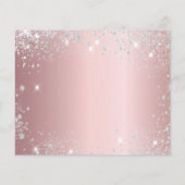 予算マスカレードパーティー赤面ピンク日付を保存 (裏面)