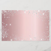 予算マスカレードパーティー赤面ピンク日付を保存 (裏面)