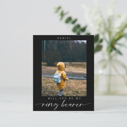 予算ミニマリストあなたは私のリングや輪ベアラー写真になる (スタンド正面)