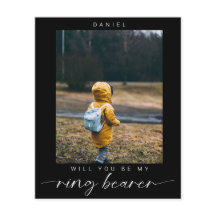 予算ミニマリストあなたは私のリングや輪ベアラー写真になる