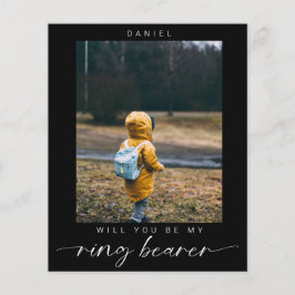 予算ミニマリストあなたは私のリングや輪ベアラー写真になる