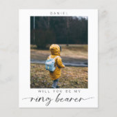 予算ミニマリストあなたは私のリングや輪ベアラー写真になる (正面)