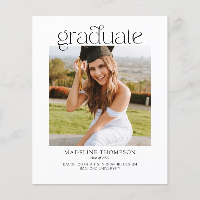 予算ミニマリストのクラスフォトコラージュ卒業 (正面)