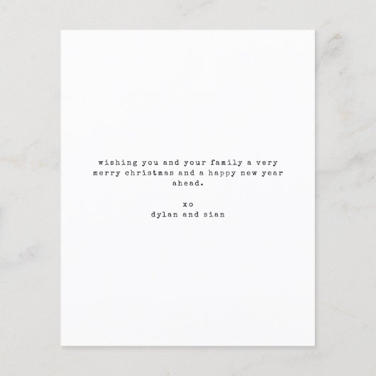 予算ミニマリストのクリスマス |結婚したとメリー (裏面)