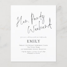 予算ミニマリストエンパーティーの旅程の週末