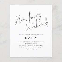 予算ミニマリストエンパーティーの旅程の週末