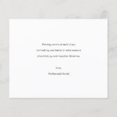 予算ミニマリストクリスマスホリデーフォトカード チラシ (裏面)