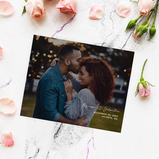 予算ミニマリストシック写真H日付2Bを保存 チラシ